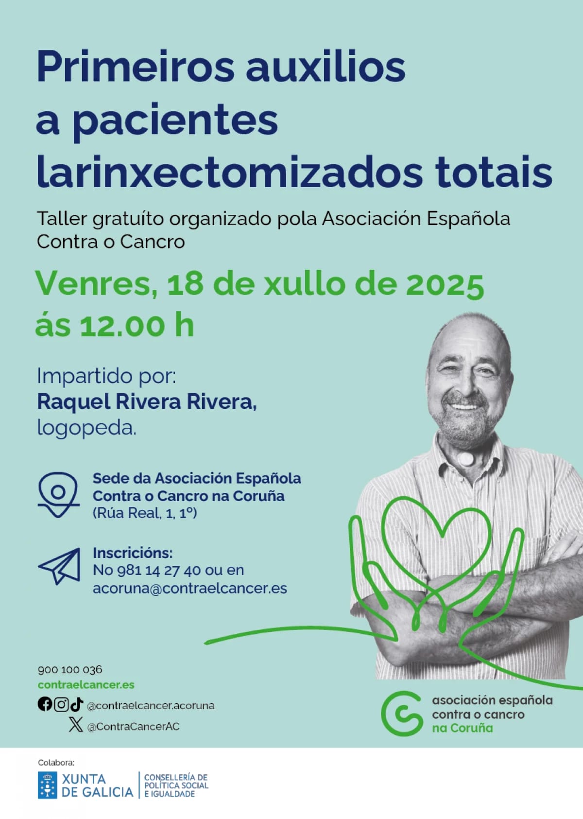 Taller | Primeros auxilios a pacientes laringectomizados