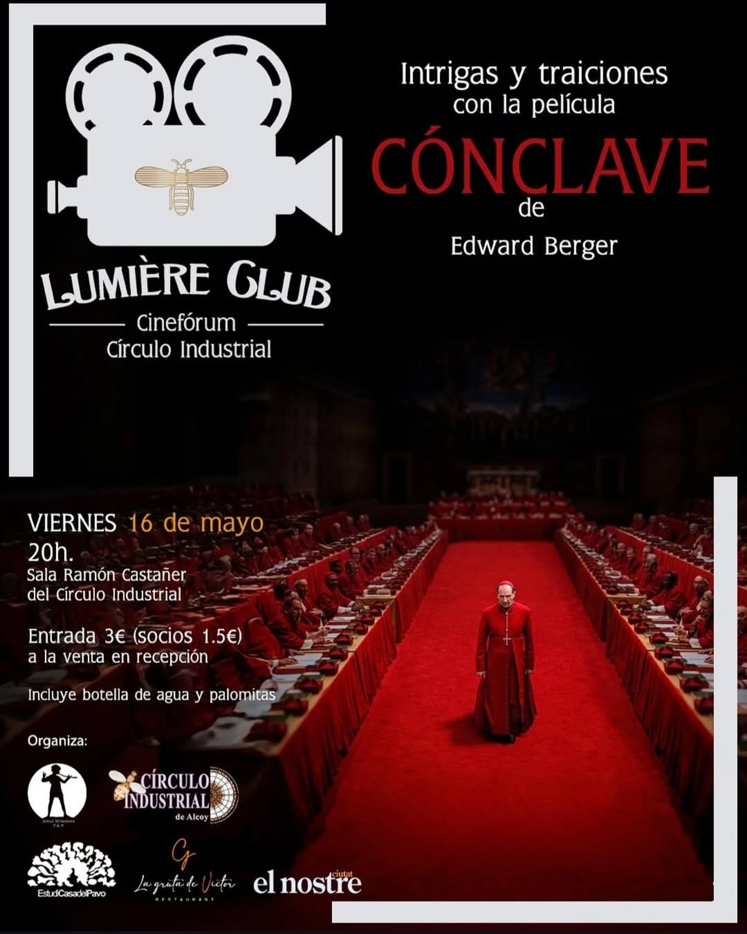 Proyección: «Intrigas y traiciones con la película Cónclave»