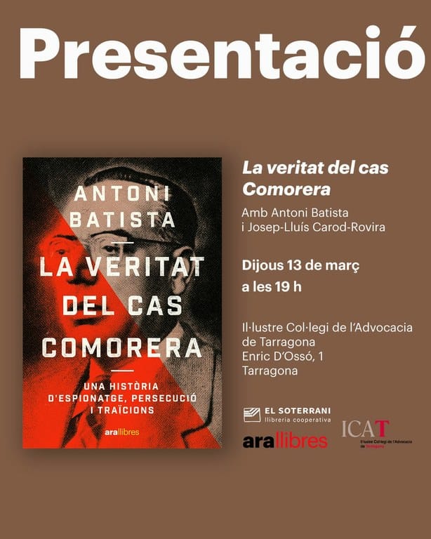 Presentació del llibre “La veritat del cas Comorera”