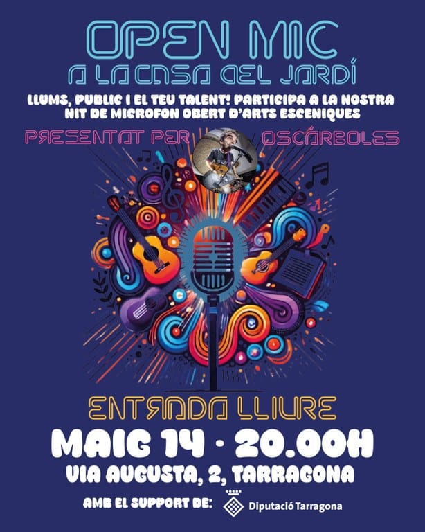 Open Mic a la Casa del Jardí amb Oscárboles