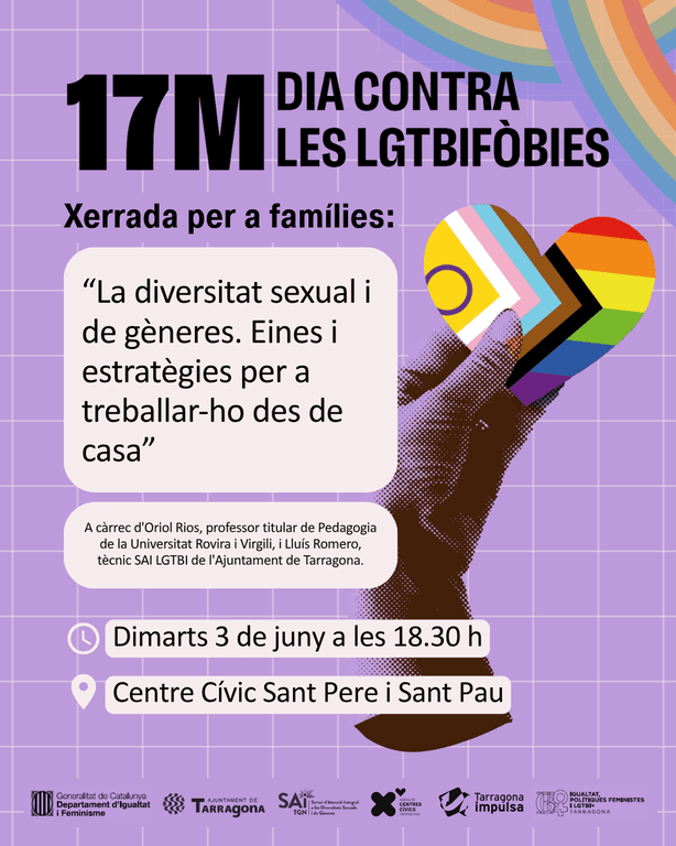 La diversitat sexual i de gèneres. Eines i estratègies per a treballar-ho des de casa