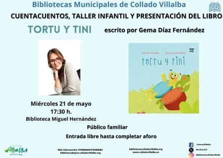 "Tortu y Tini". Cuentacuentos, taller infantil y presentación del libro