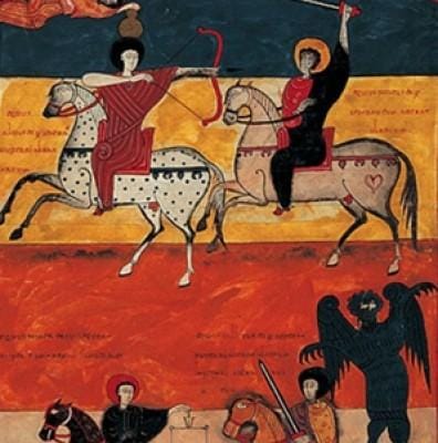 Exposicion de copias de codices medievales iluminados con miniaturas