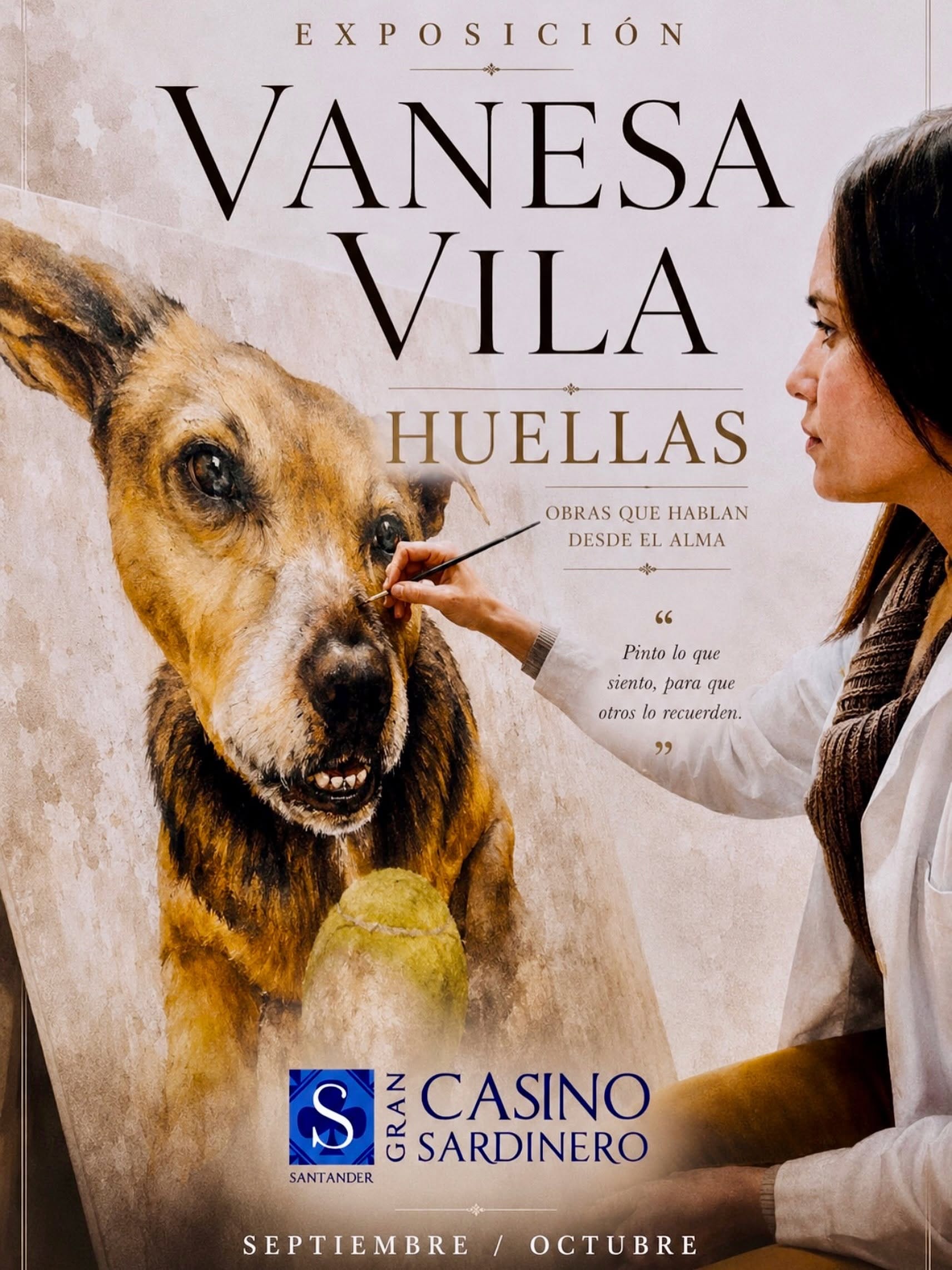 Vanesa Vila inaugura su exposición Huellas