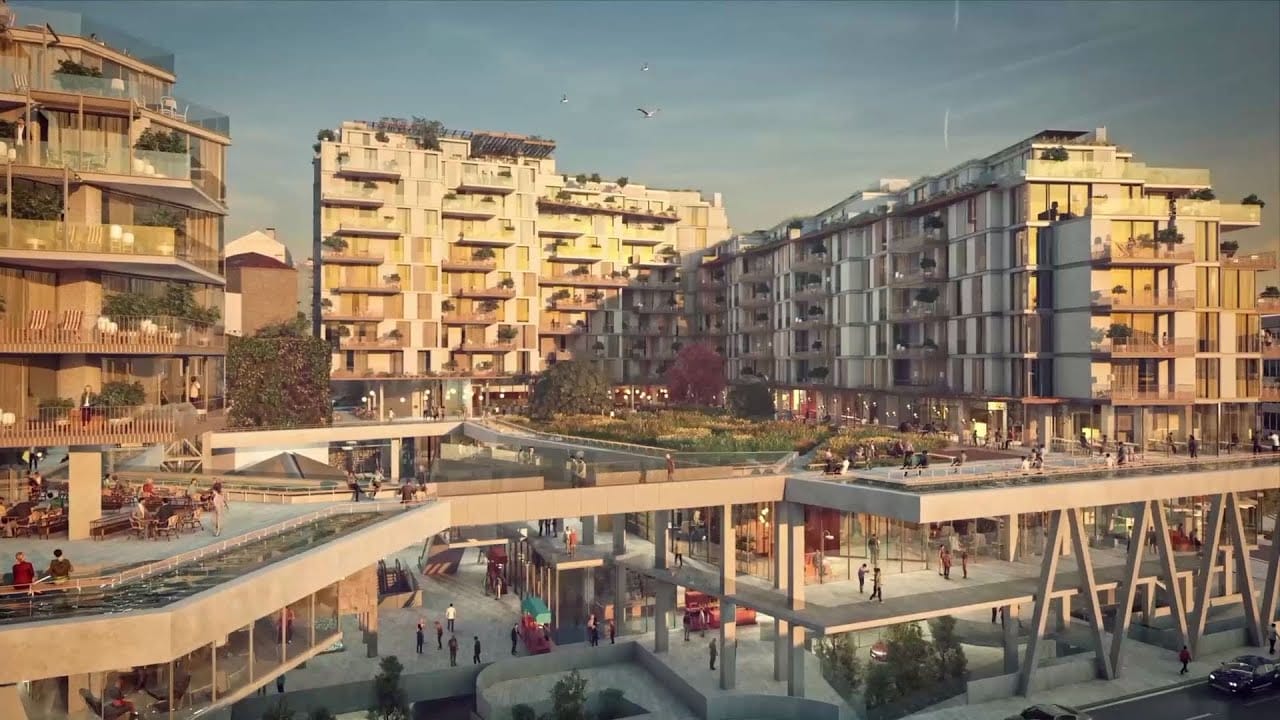 Instalación luminosa 'Mire hacia arriba' (Llamada a la pausa)