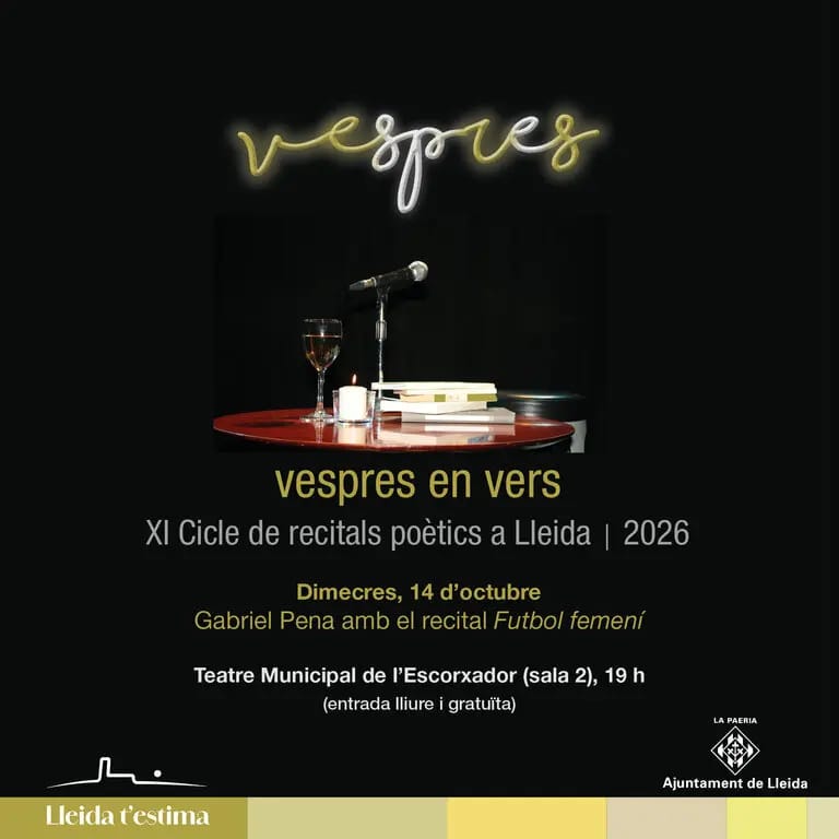 Vespres en vers: XI Cicle de recitals poètics - Recital 'Futbol Femeni'