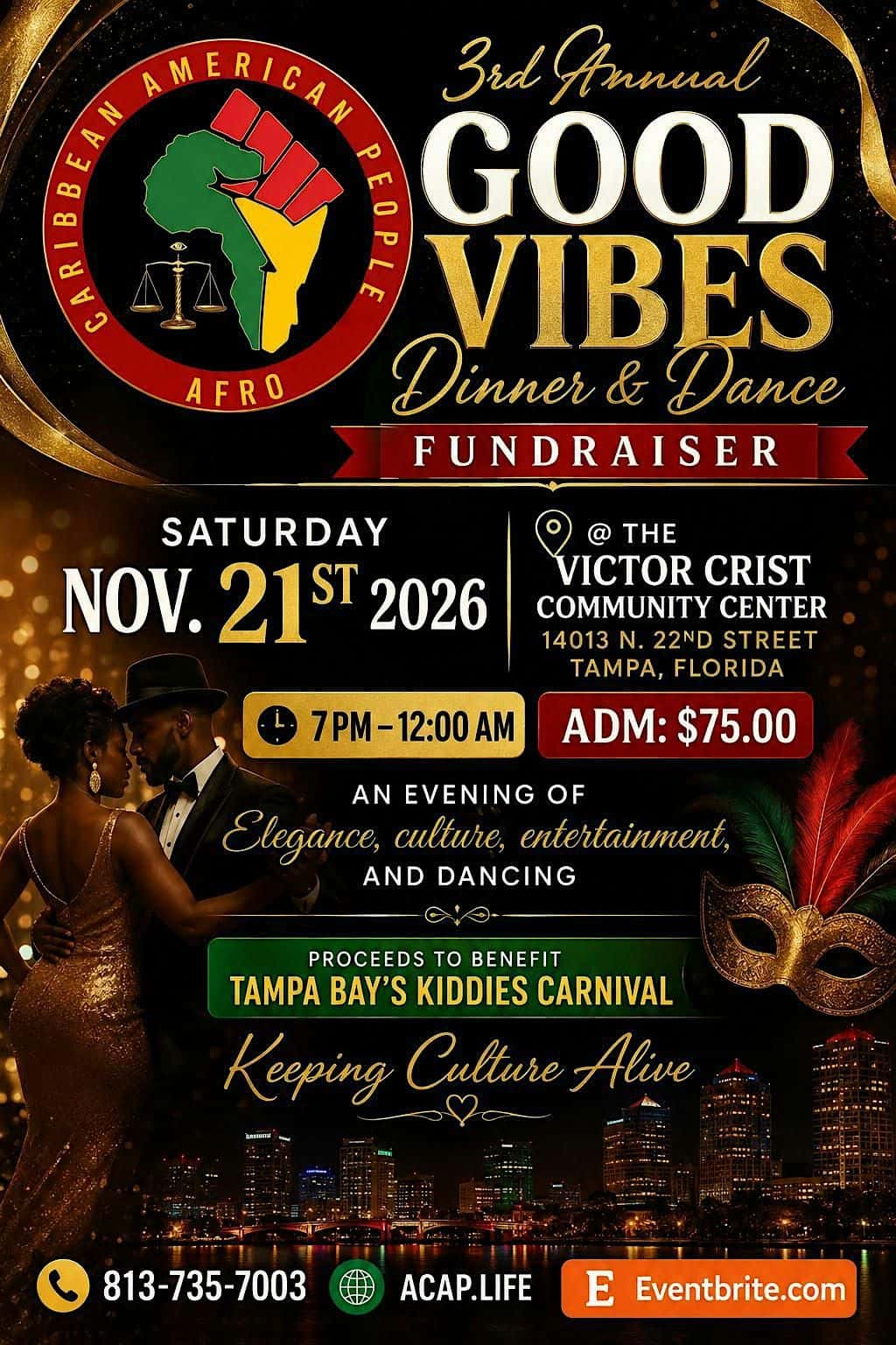 3rd Annual Good Vibes Dinner & Dance Fundraiser