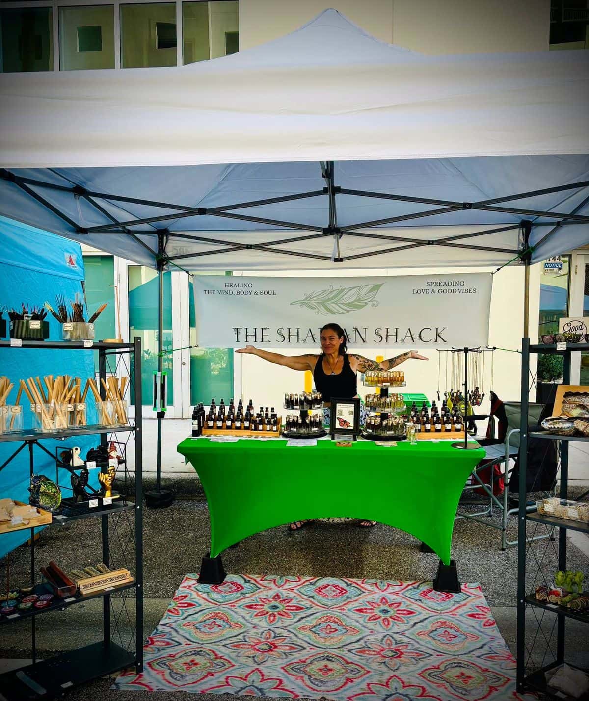 The Shaman Shack at UT Sustainable Market
