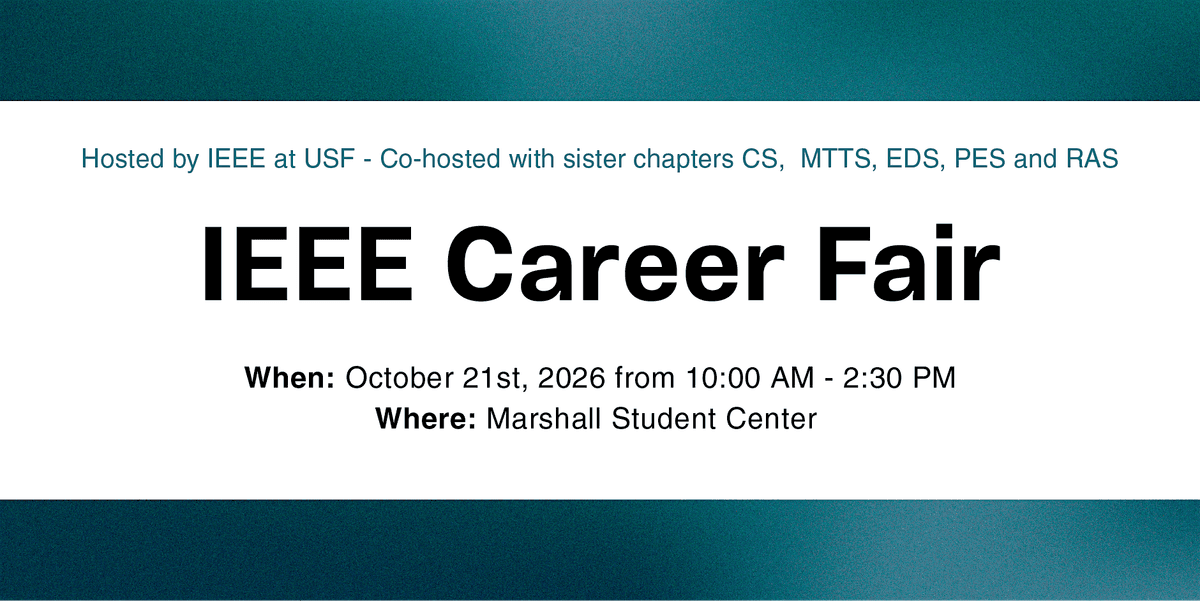 IEEE at USF Career Fair (Company Sign-up)