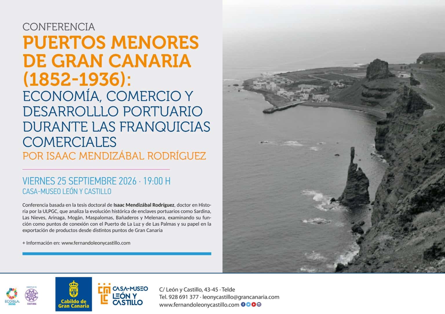 Puertos menores de Gran Canaria (1852-1936): economía, comercio y desarrollo portuario durante las franquicias comerciales