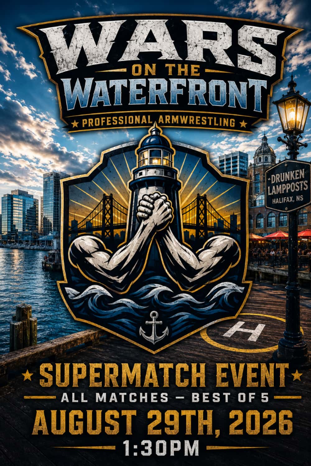 Wars on the Waterfront: professional armwrestling supermatch