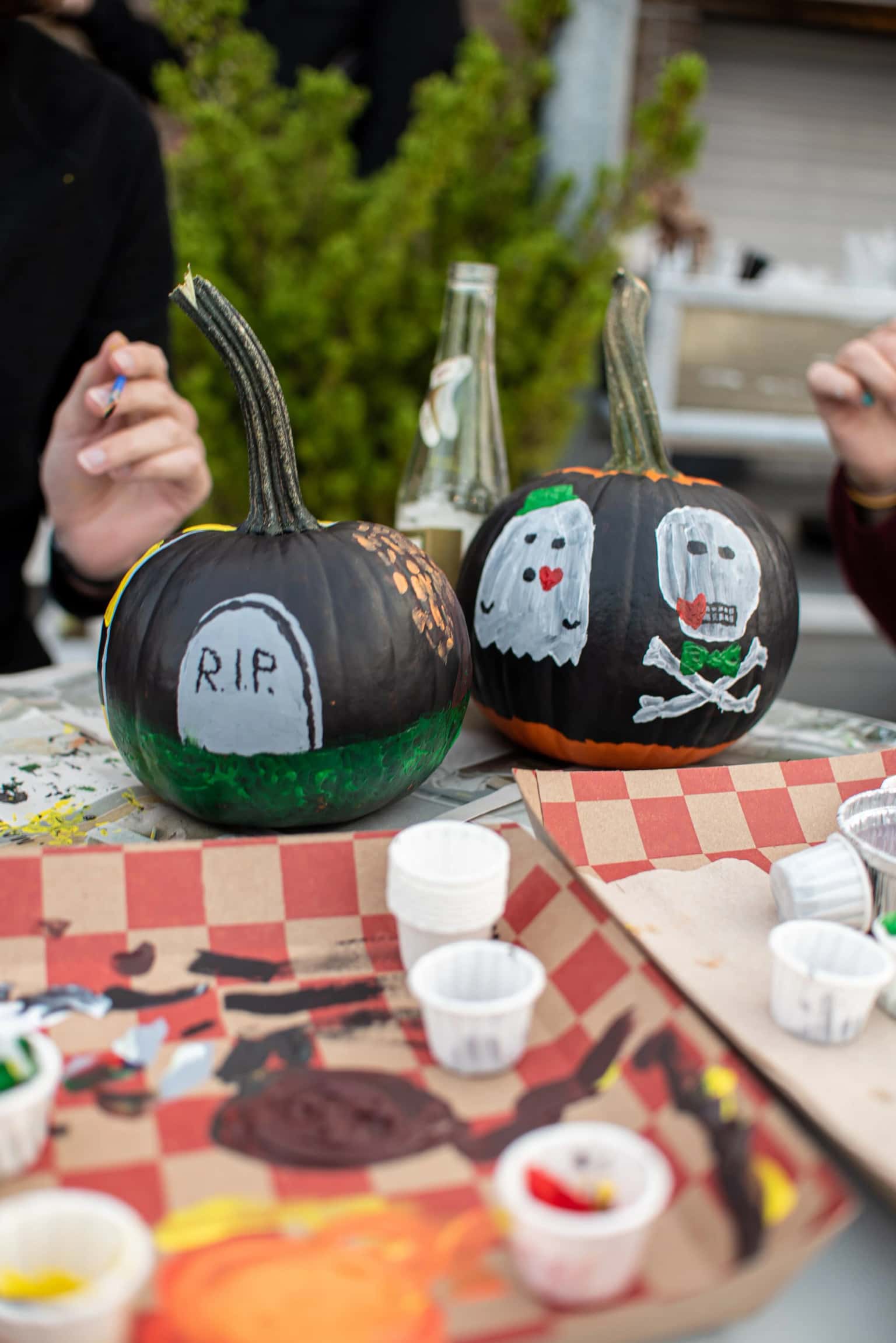 Boktoberfest Pumpkin Painting