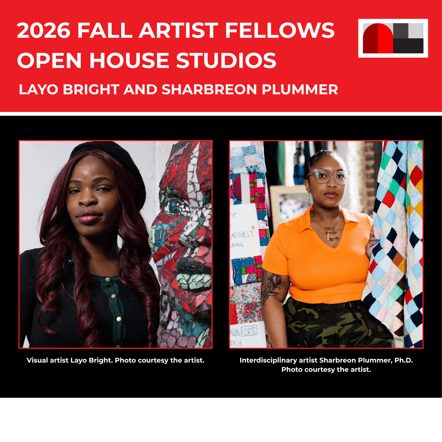 2026 Fall Artist Fellows Open House Studios