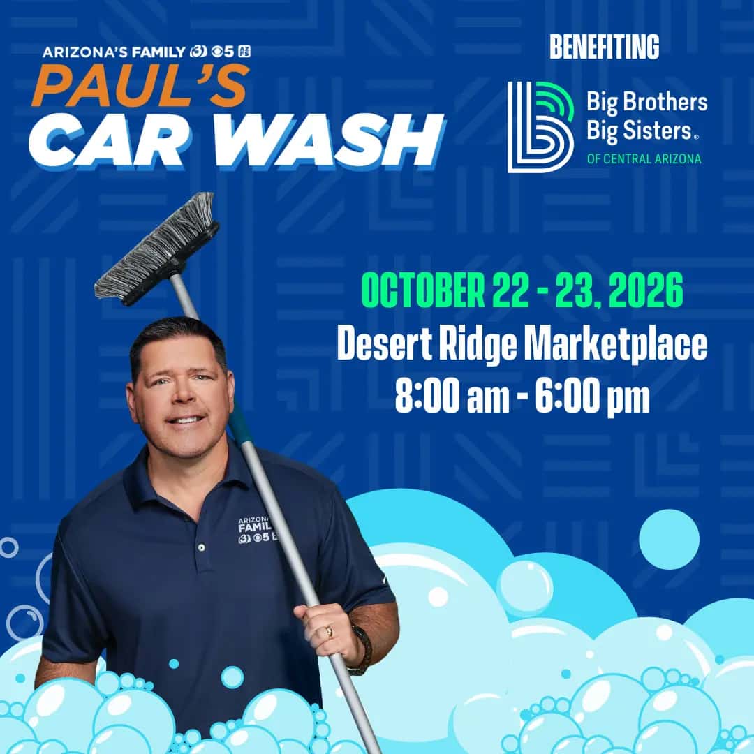Paul's Car Wash to Benefit Big Brothers Big Sisters of Central Arizona