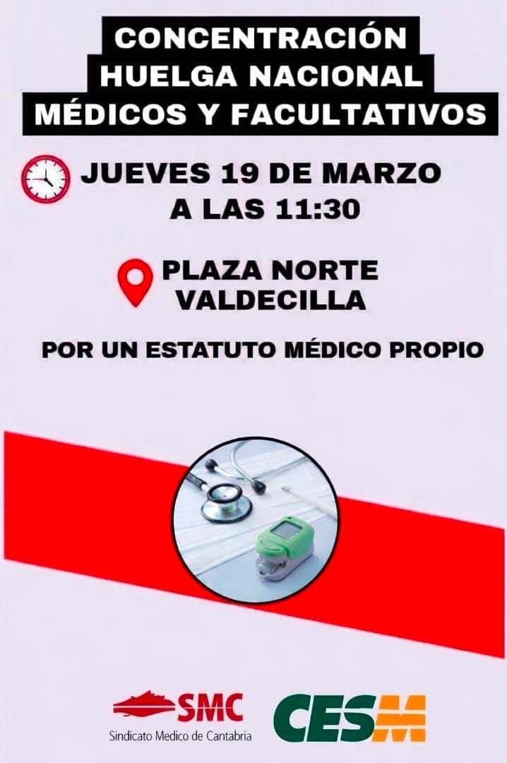 Concentración de médicos por un estatuto propio