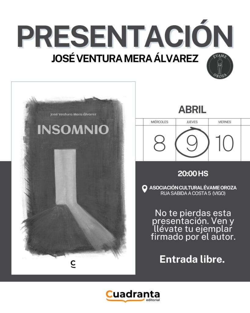 Presentación del poemario 'Insomnio' de José Ventura