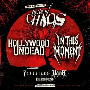 Vana, Hollywood Undead, In This Moment and I See Stars (Taste of Chaos tour)