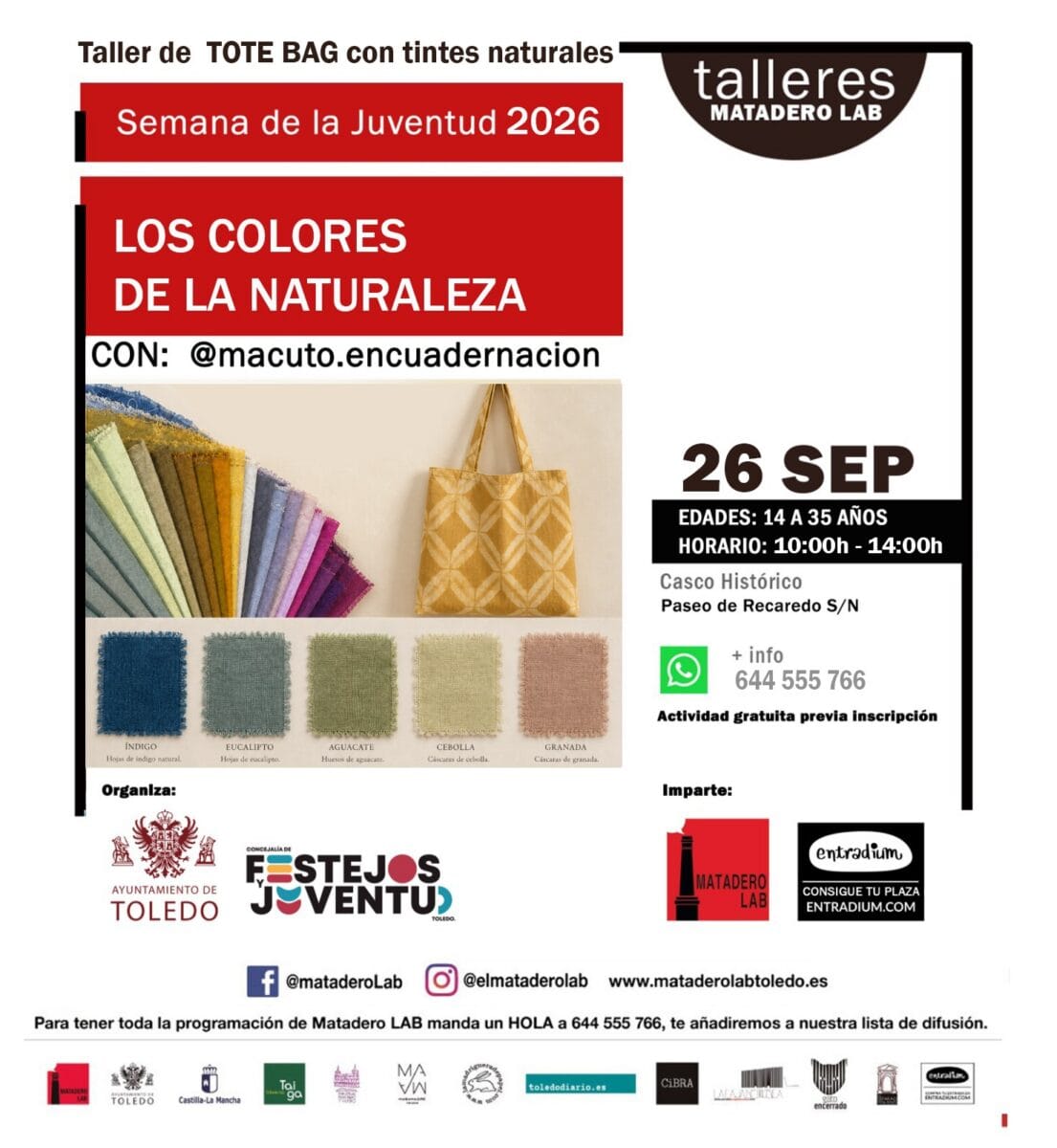 Taller de Tote Bag con tintes naturales