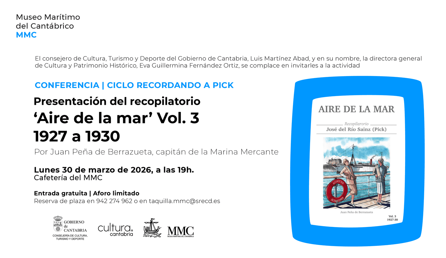 Presentación del recopilatorio Aire de la mar Vol.3