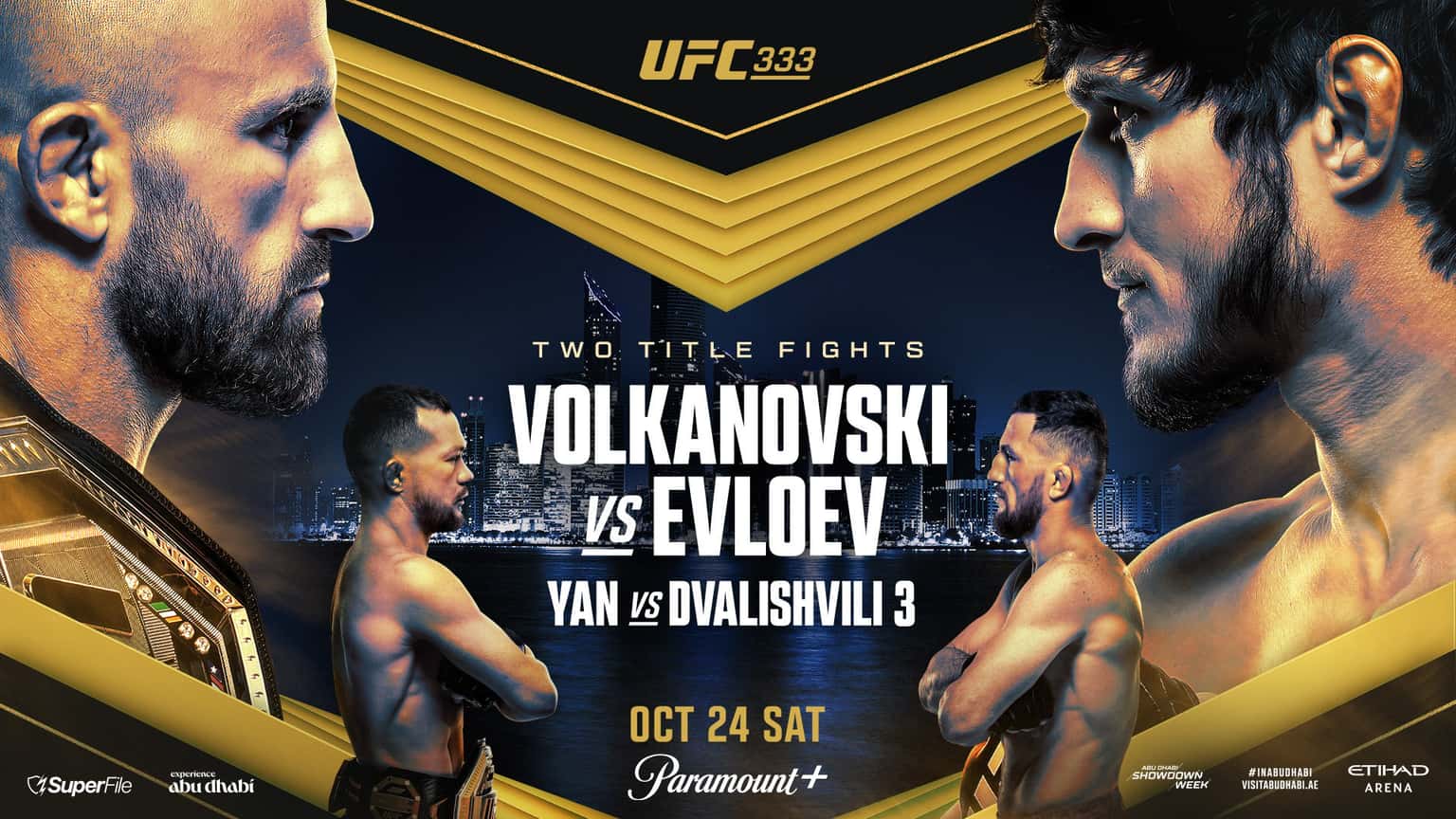 UFC 333: Volkanovski vs. Evloev