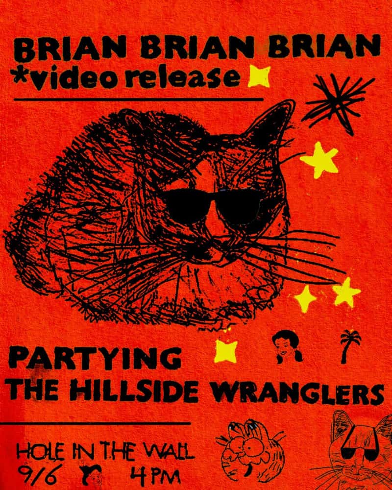 Hole in the Wall Presents: Early Show ft. The Hillside Wranglers, BRIAN BRIAN BRIAN & Partying