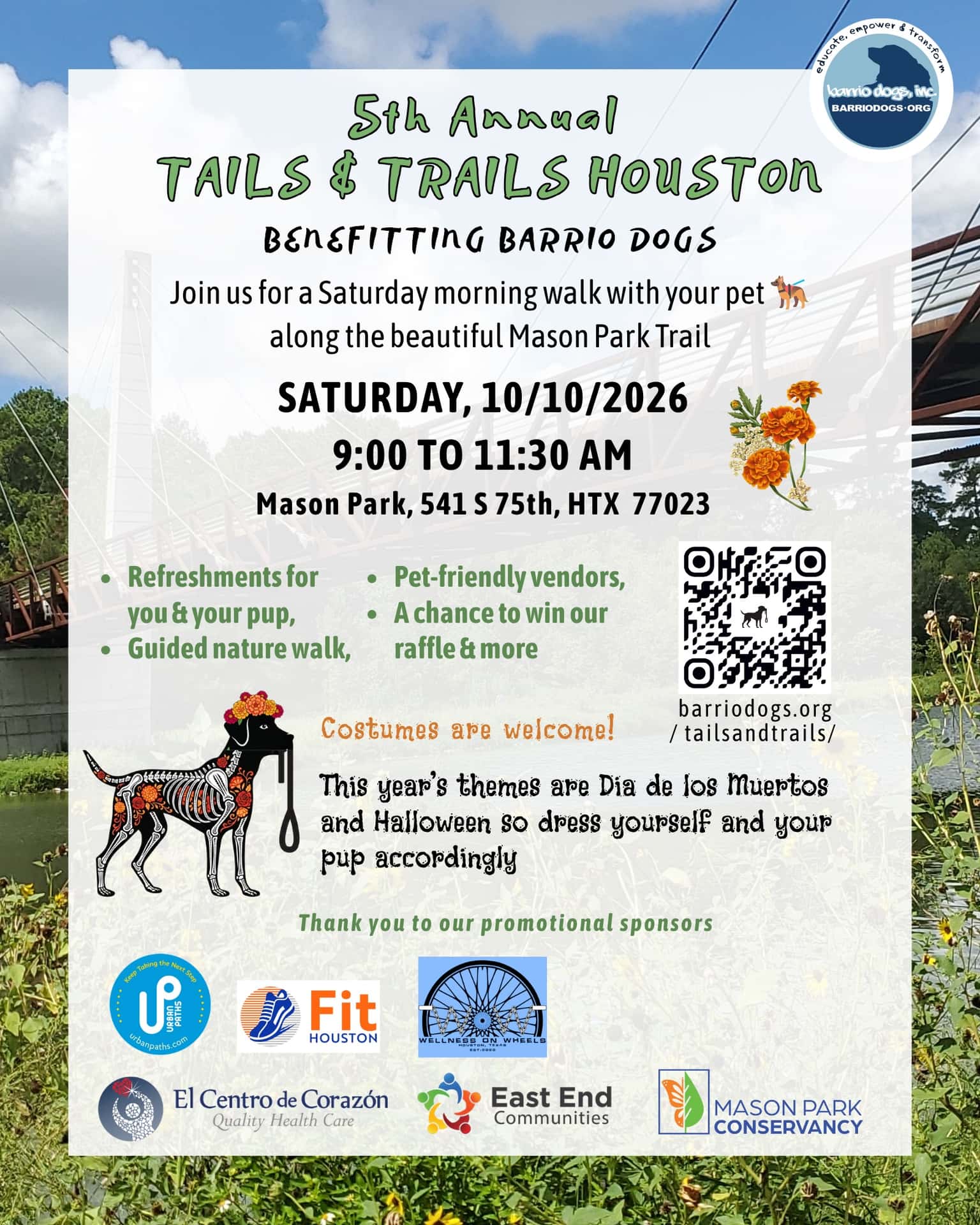 5th Annual Barrio Dogs Tails & Trails Houston at Mason Park