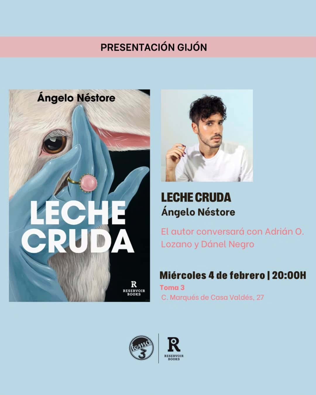 Presentación del libro 'Leche cruda' de Ángelo Néstore