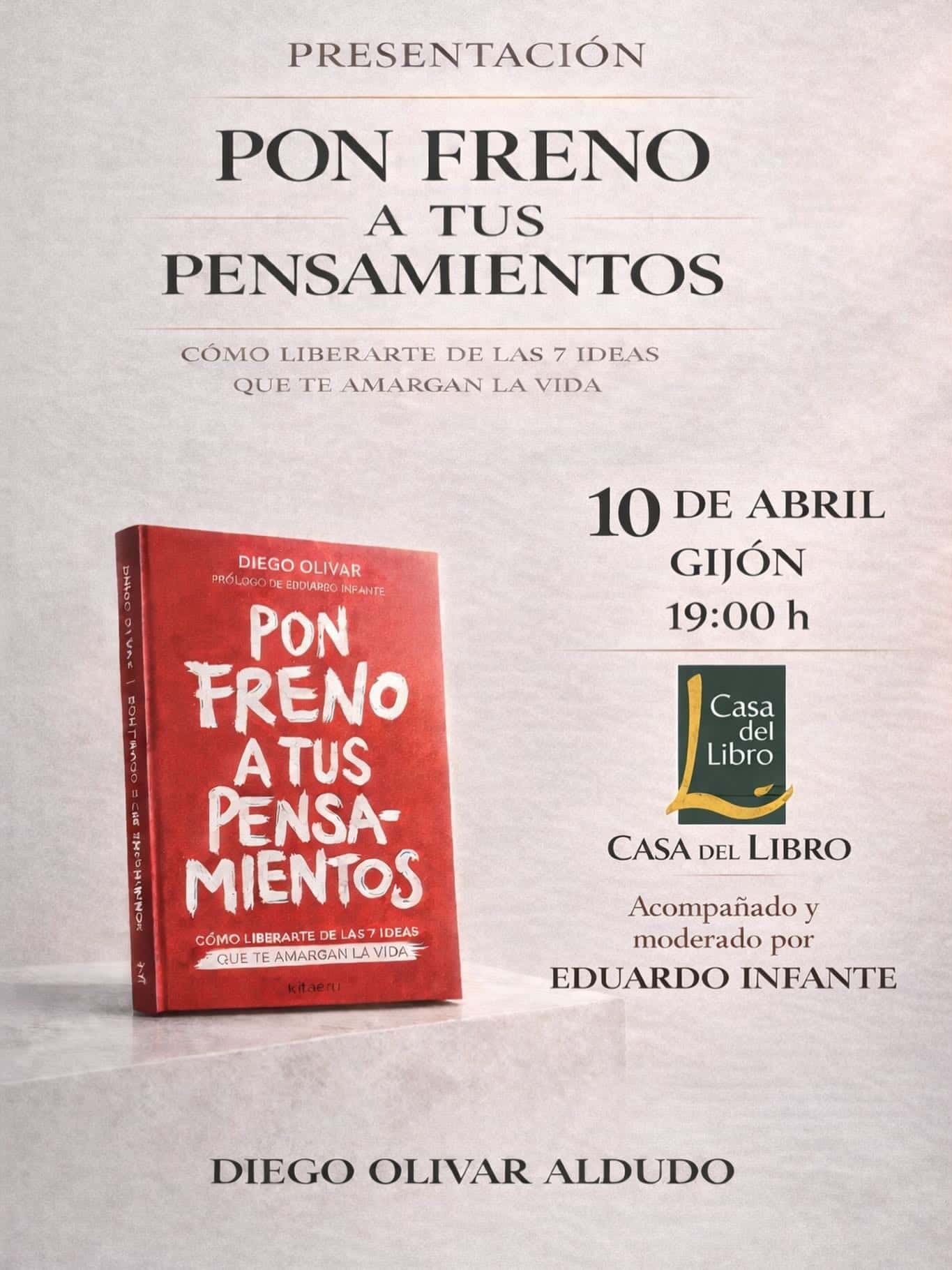 Presentación del libro 'Pon freno a tus pensamientos'