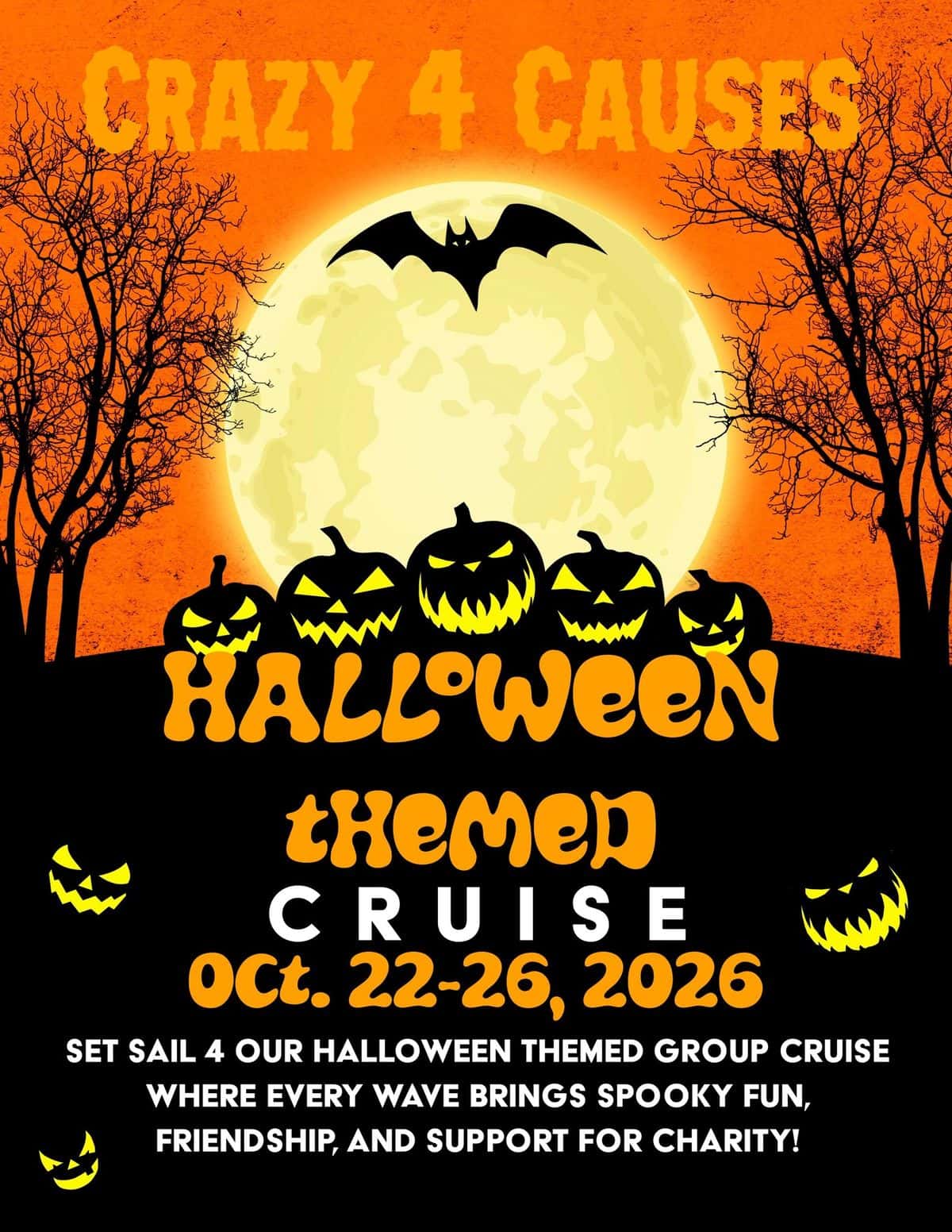 Crazy 4 Causes Halloween Cruise