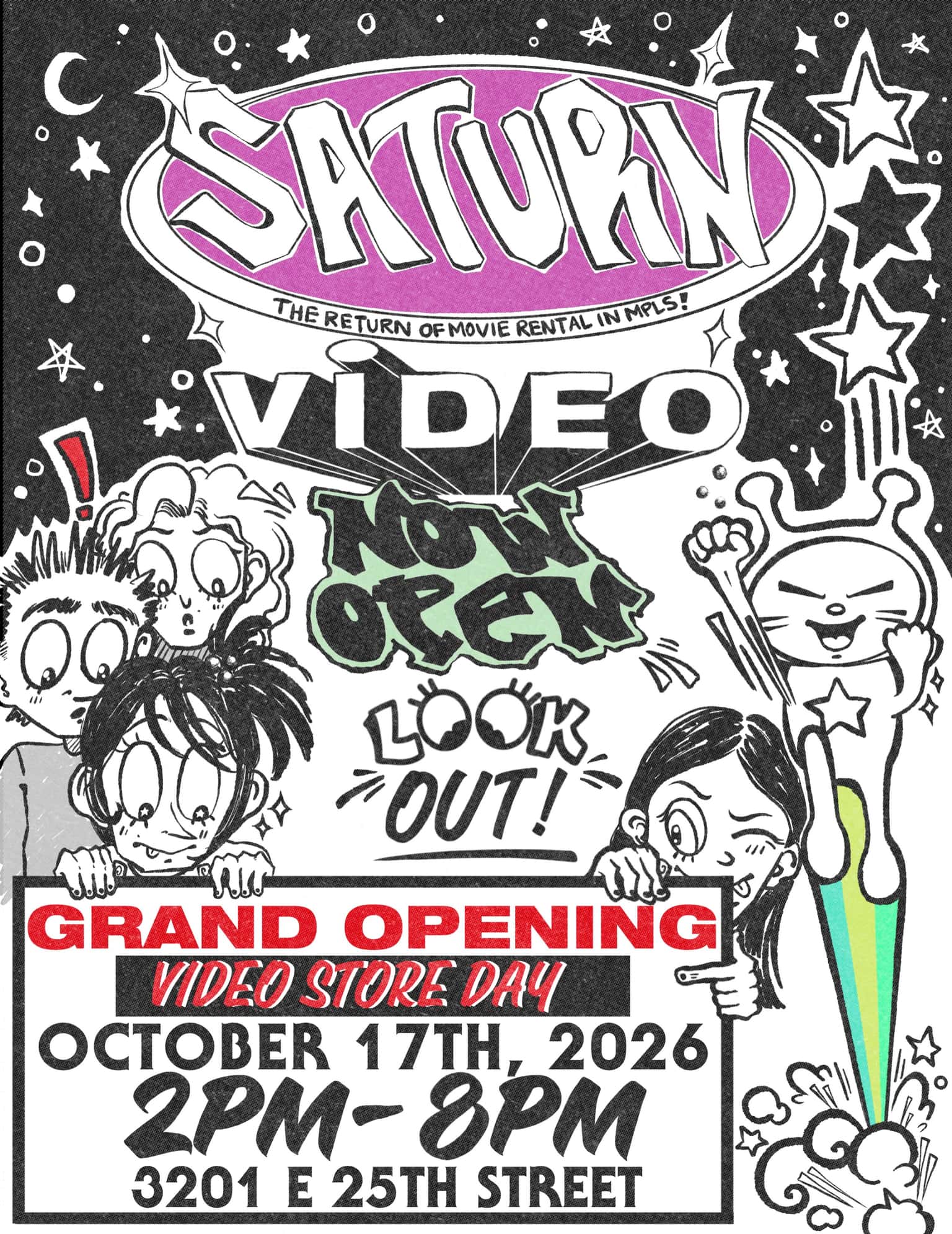Saturn Video Grand Opening