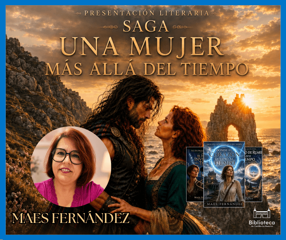 Presentación de la saga de libros 'Una mujer más allá del tiempo', de Maes Fernández