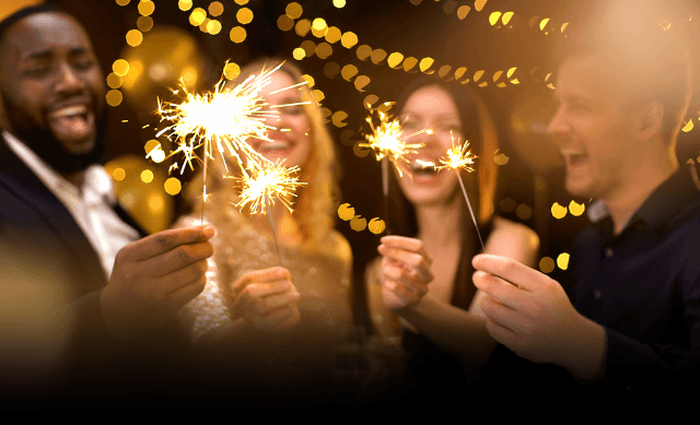 New Year's Eve Firework Countdown on Crockett