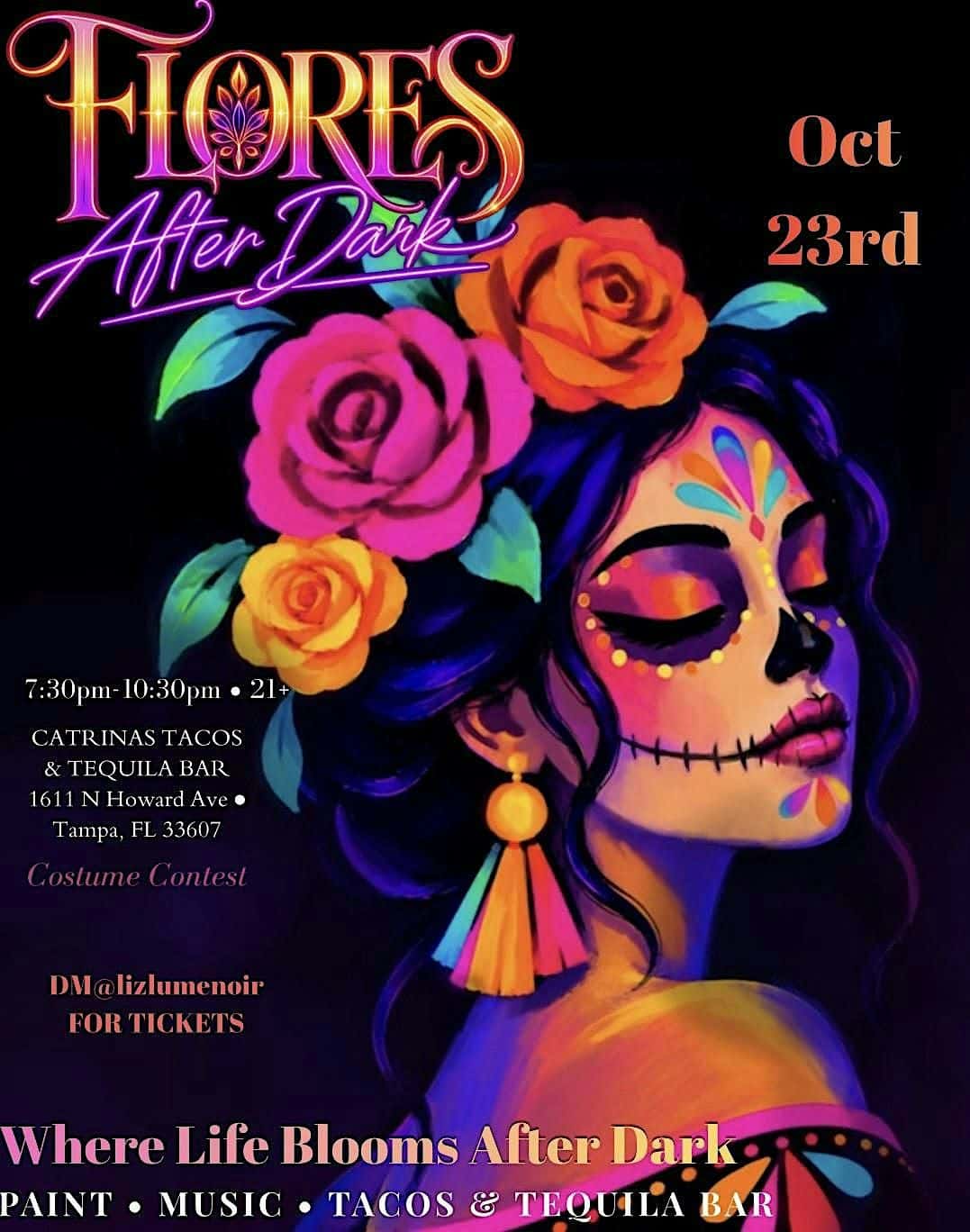 Flores After Dark Paint and Sip