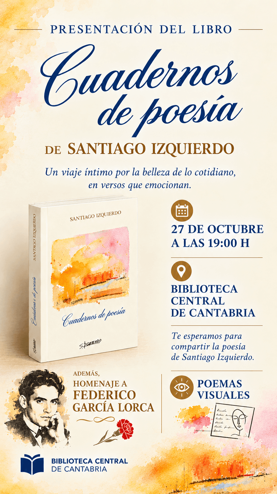 Presentación del libro 'Cuadernos de poesía', de Santiago Izquierdo