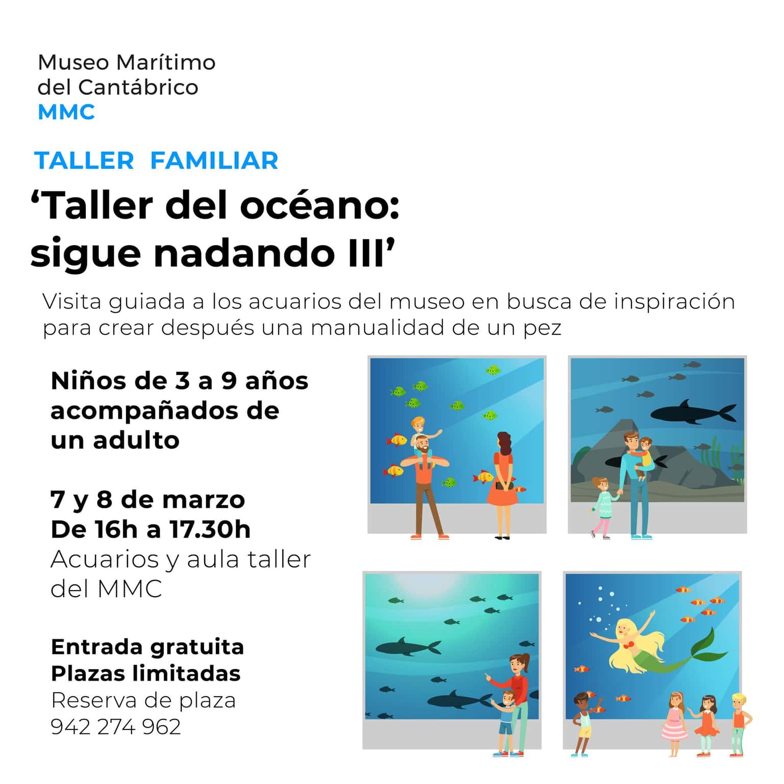 Taller del océano: sigue nadando III