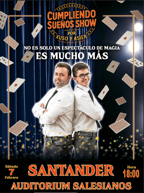 'Cumpliendo Sueños' con los ilusionistas Xuso y Asier Moon