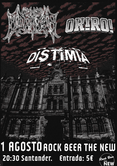 Conciertos de las bandas Midriasis, Distimia y Okiro