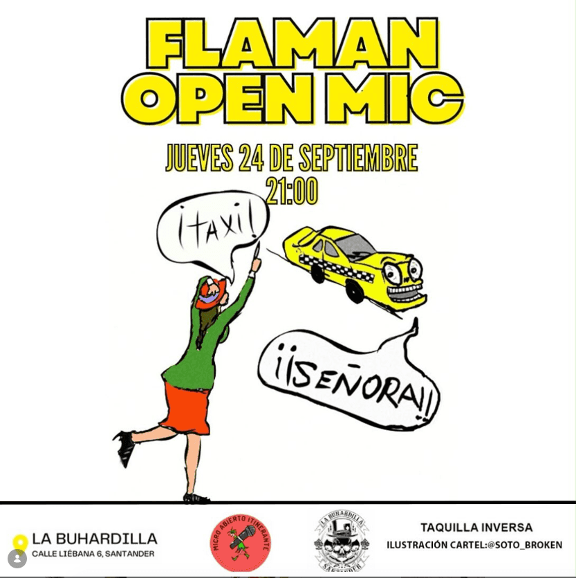 Flaman Open Mic. Club de comedia