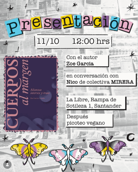 Presentación del libro Cuerpos al margen, con Zoe García