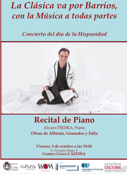 La Música va por Barrios: recital de piano por el Día de la Hispanidad