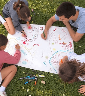 Habitar el Paisaje III: Imaginando las marismas de Santander, laboratorio plástico infantil