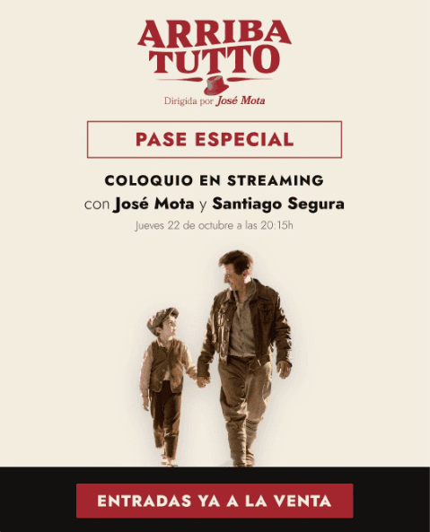 Pase especial de 'Arriba Tutto'. Coloquio en streaming con José Mota y Santiago Segura