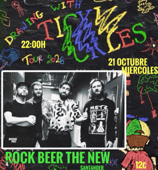 Tickles en concierto. Tour 2026