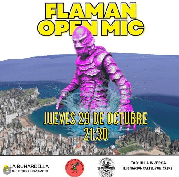Flaman Open Mic. Club de comedia