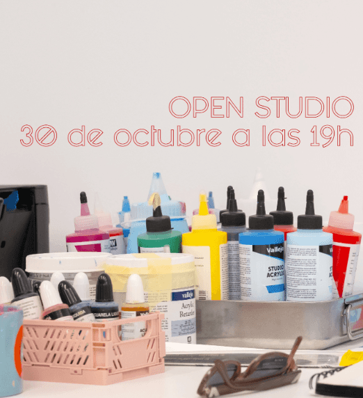 Visita los estudios de Can Lejárraga, Saioa Miguel y Alejandro González Osés