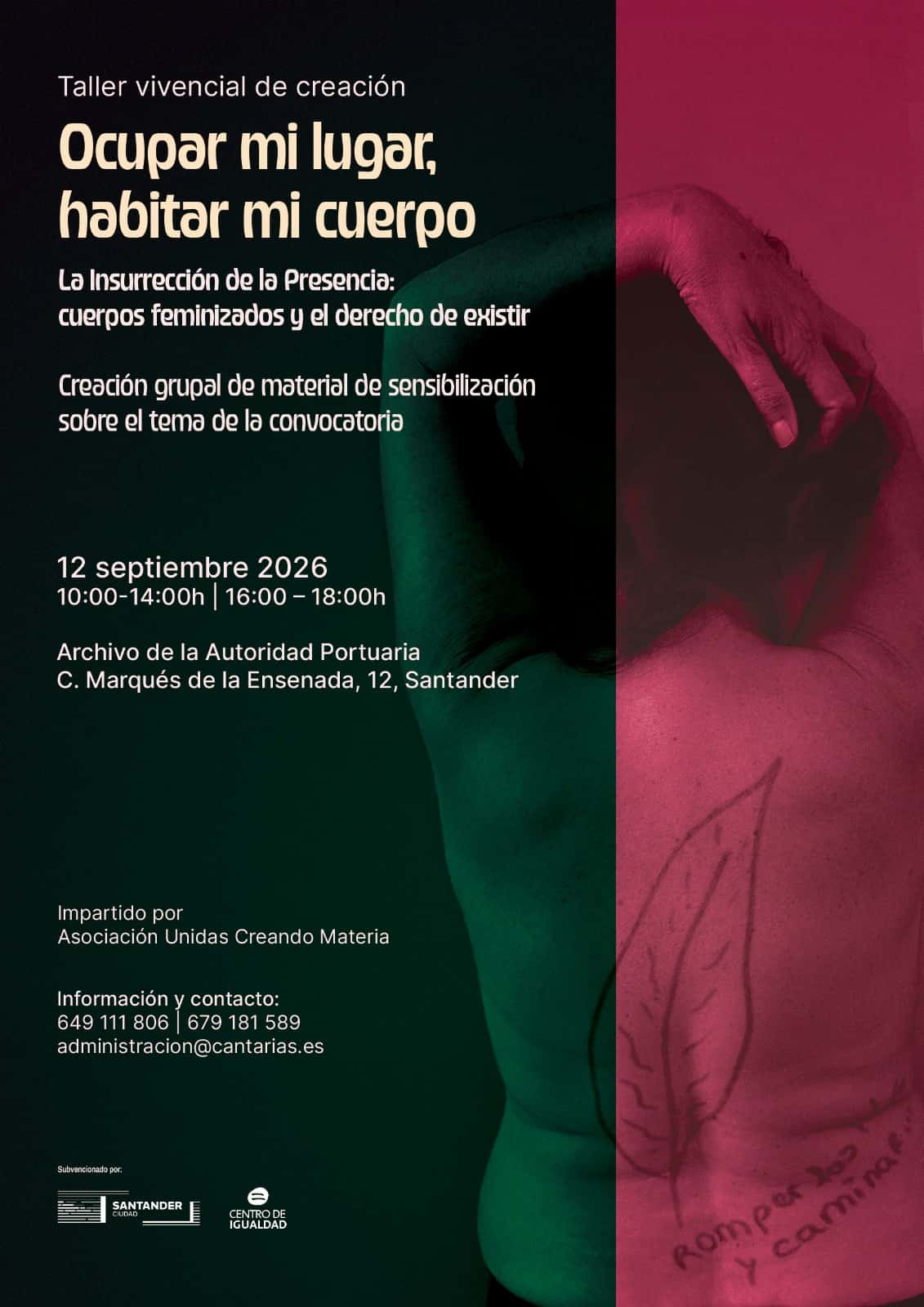 Taller Vivencial 'Ocupar mi lugar, habitar mi cuerpo'