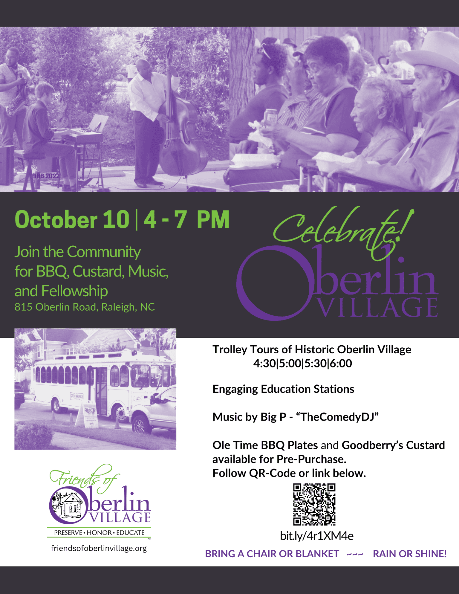 2026 Oberlin Celebration BBQ & Trolley Tours