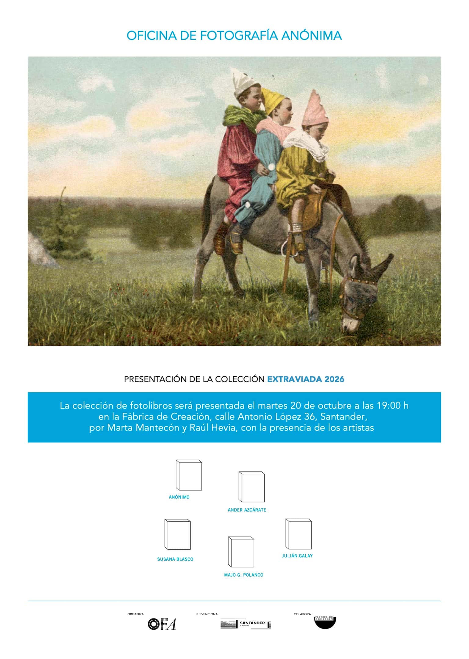 Presentación de la colección de fotolibros Extraviada 2026