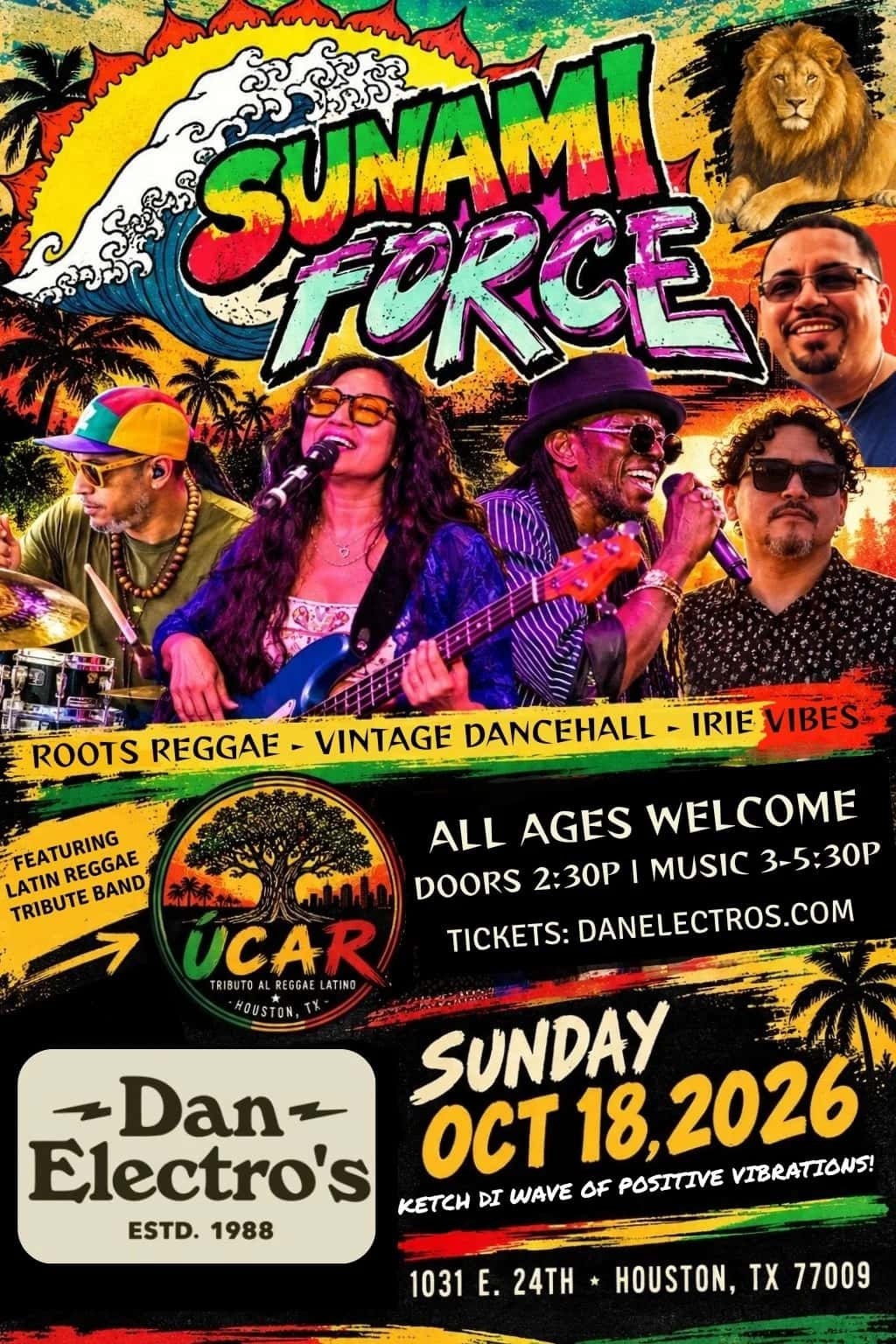 Sunami Force presents Don Rasta with Úcar Latin Reggae