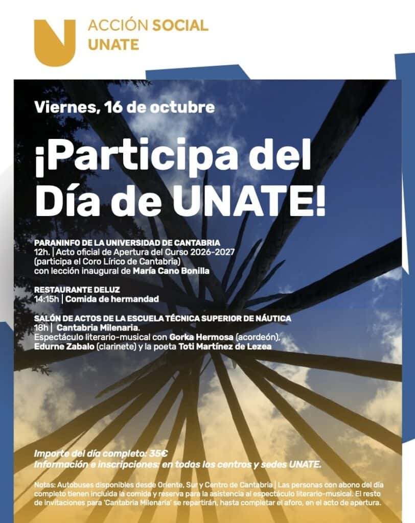 Apertura del curso 2026-2027 de UNATE, comida comunitaria y concierto